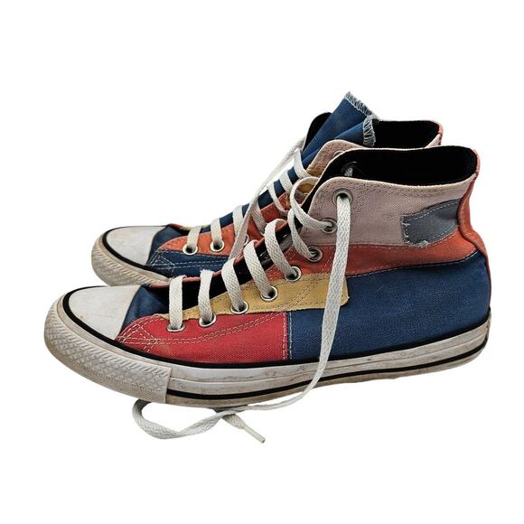 Converse Chuck Taylor All Star High Top ‘Patchwork’ Sneakers Mens 8 womens 10 - Picture 1 of 8